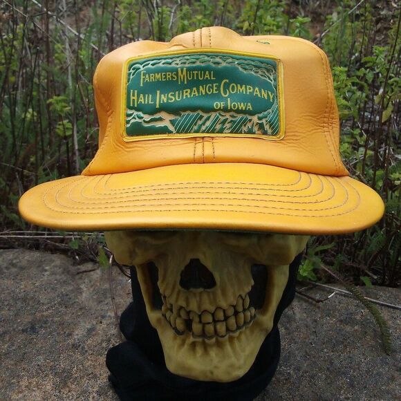 Vintage Farmers Mutual Hail Insurance Company Hat Cap - Picture 1 of 8